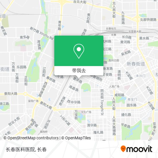 长春医科医院地图