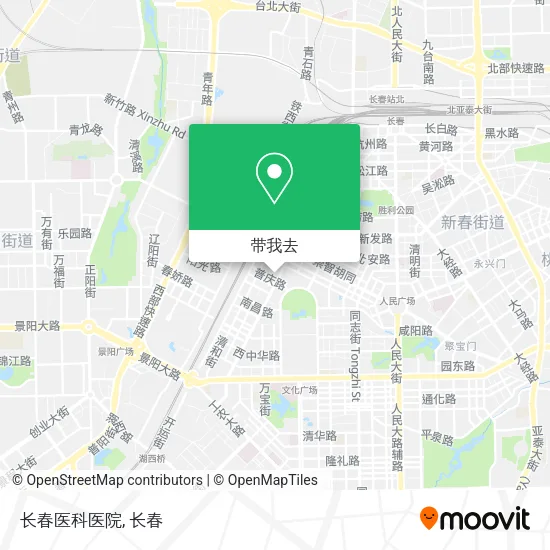 长春医科医院地图