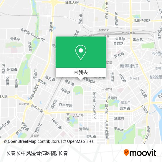 长春长中风湿骨病医院地图