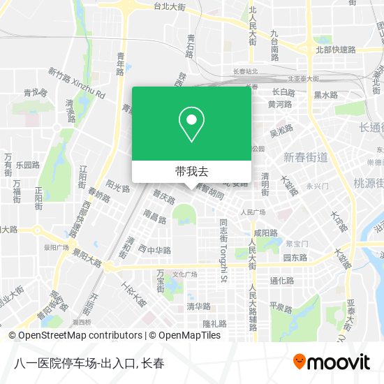 八一医院停车场-出入口地图