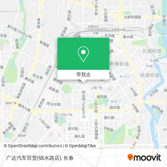 广达汽车百货(锦水路店)地图