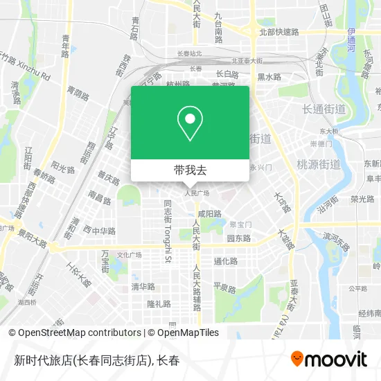 新时代旅店(长春同志街店)地图