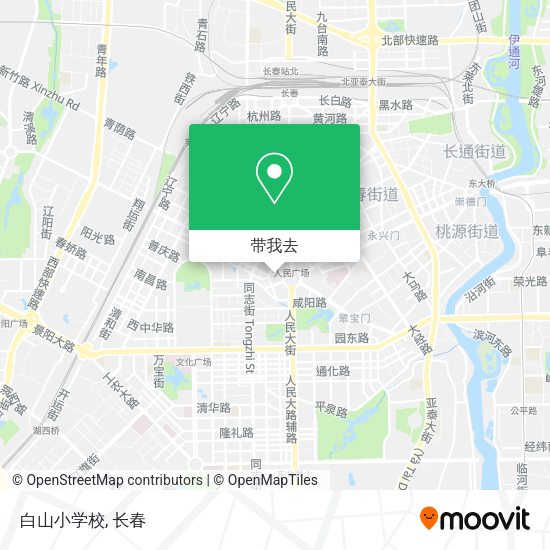 白山小学校地图