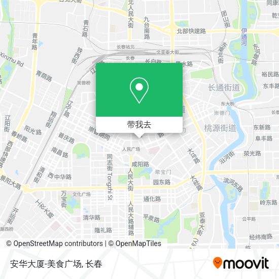 安华大厦-美食广场地图