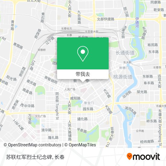 苏联红军烈士纪念碑地图