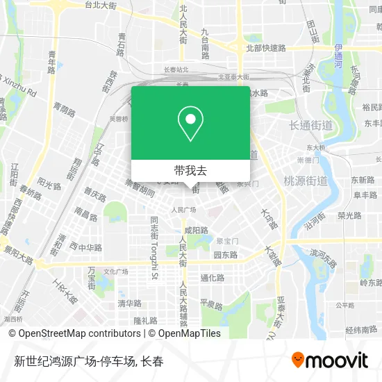 新世纪鸿源广场-停车场地图