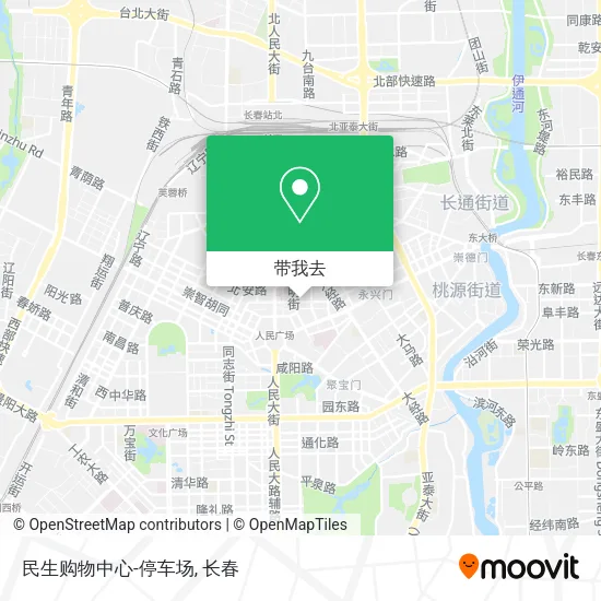 民生购物中心-停车场地图