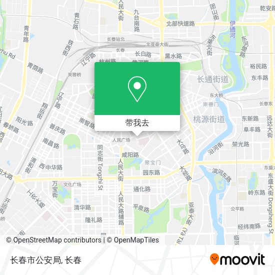 长春市公安局地图