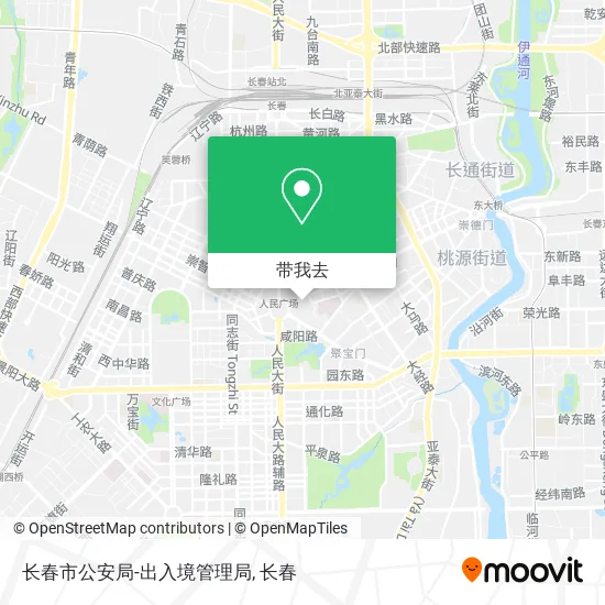 长春市公安局-出入境管理局地图