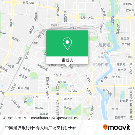中国建设银行(长春人民广场支行)地图