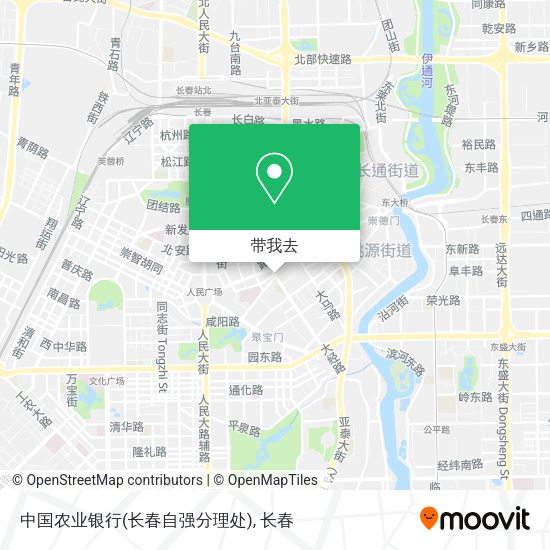 中国农业银行(长春自强分理处)地图