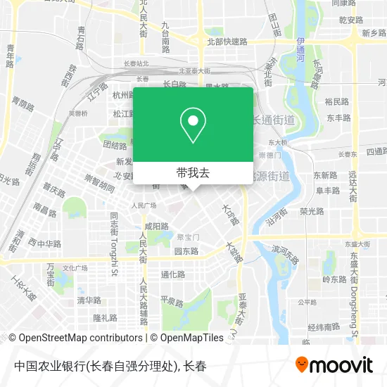 中国农业银行(长春自强分理处)地图