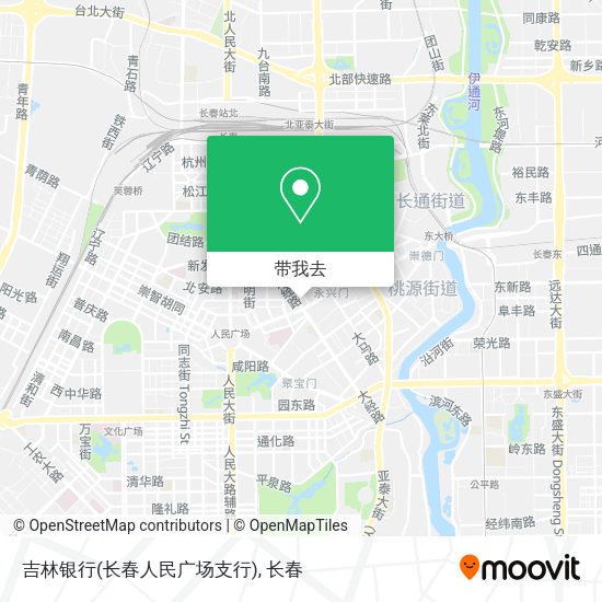 吉林银行(长春人民广场支行)地图