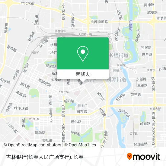 吉林银行(长春人民广场支行)地图