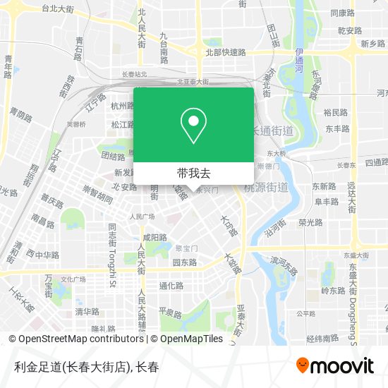 利金足道(长春大街店)地图
