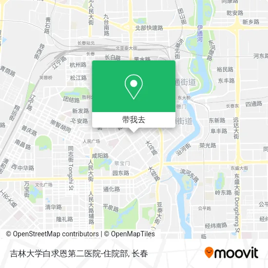 吉林大学白求恩第二医院-住院部地图
