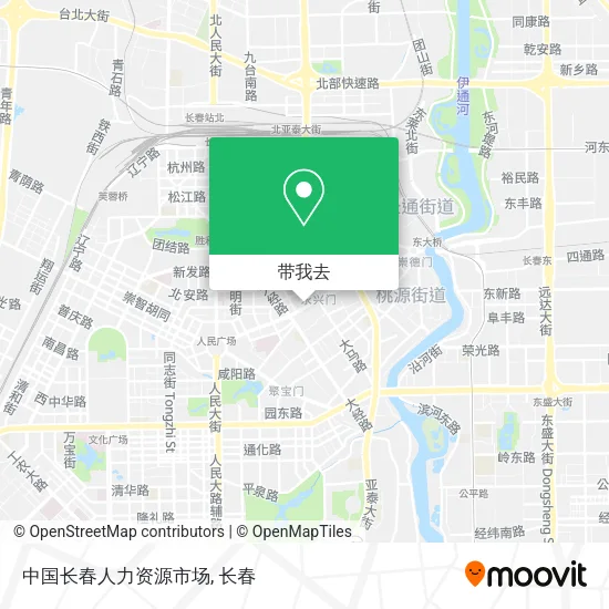 中国长春人力资源市场地图