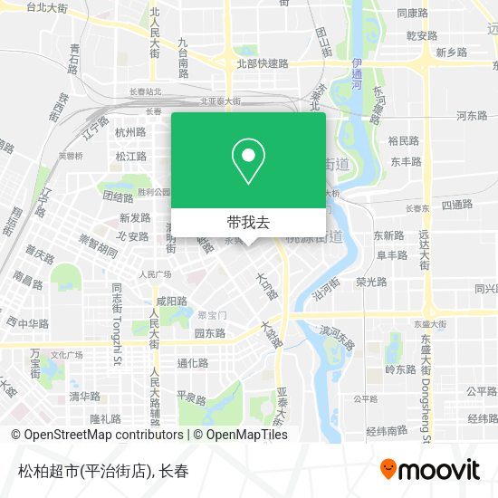 松柏超市(平治街店)地图