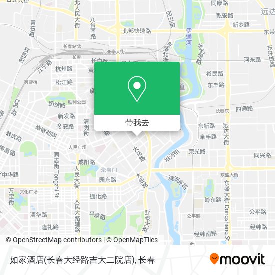 如家酒店(长春大经路吉大二院店)地图