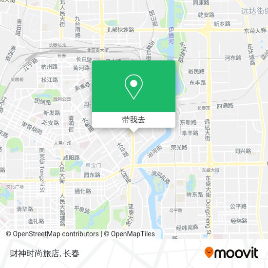财神时尚旅店地图