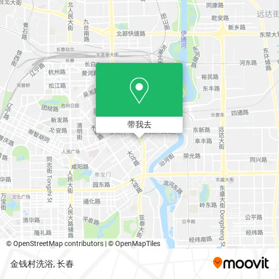 金钱村洗浴地图