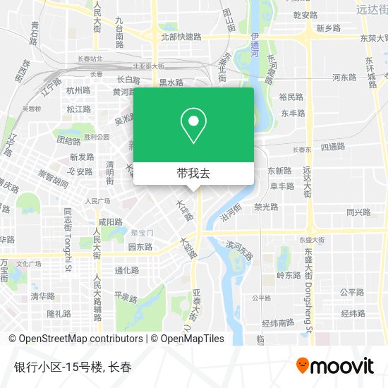 银行小区-15号楼地图