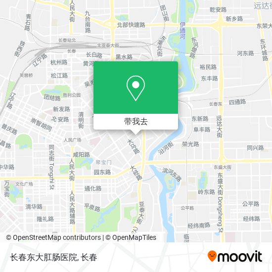长春东大肛肠医院地图