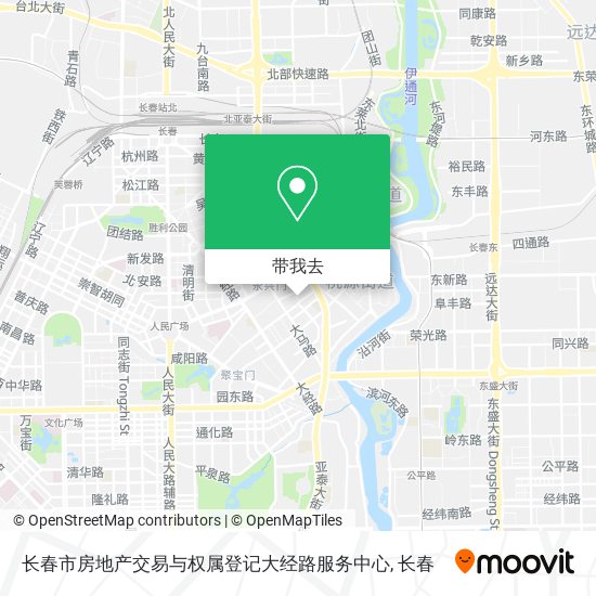 长春市房地产交易与权属登记大经路服务中心地图