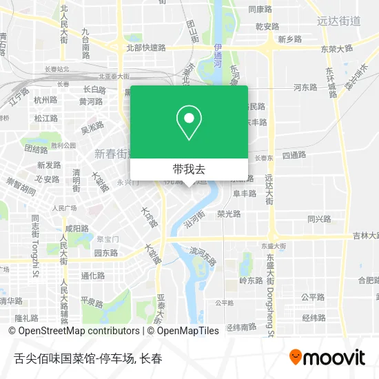 舌尖佰味国菜馆-停车场地图