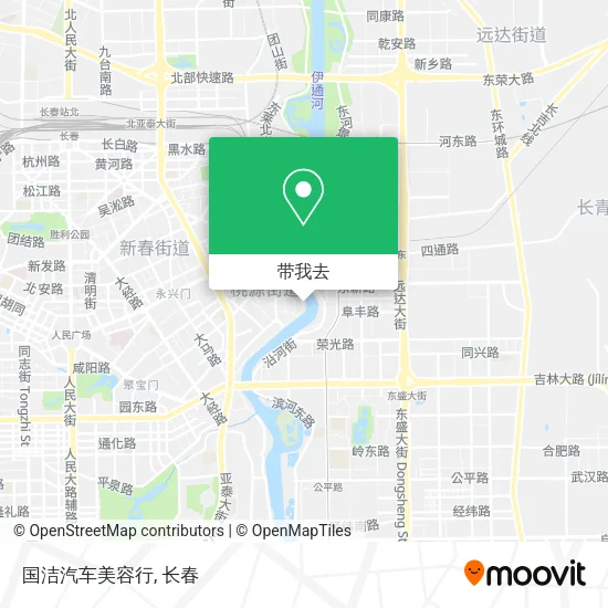 国洁汽车美容行地图