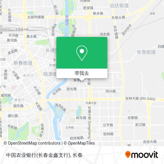 中国农业银行(长春金鑫支行)地图