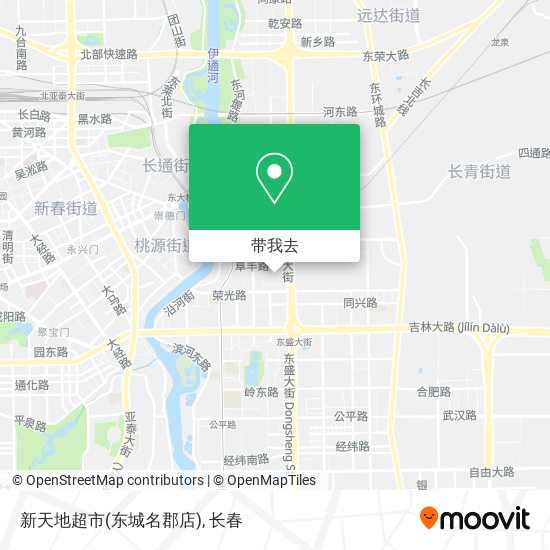 新天地超市(东城名郡店)地图