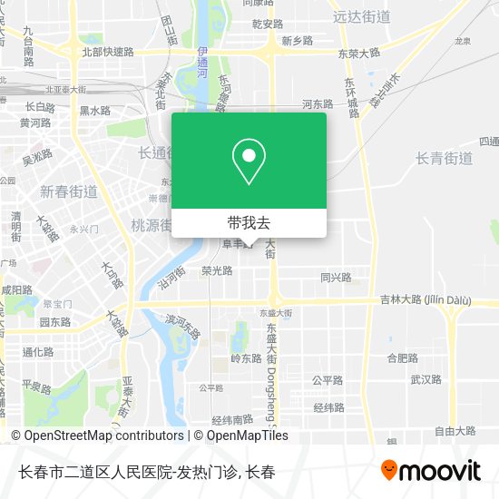 长春市二道区人民医院-发热门诊地图