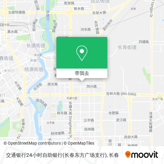 交通银行24小时自助银行(长春东方广场支行)地图