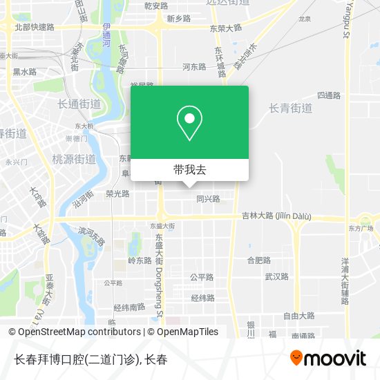 长春拜博口腔(二道门诊)地图