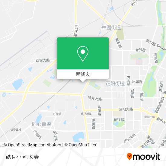 皓月小区地图