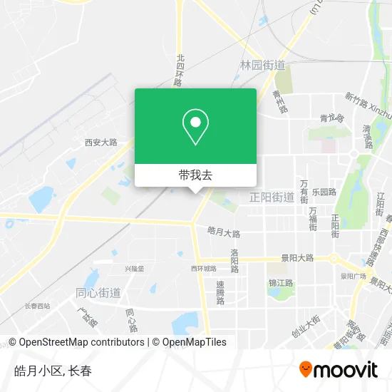 皓月小区地图