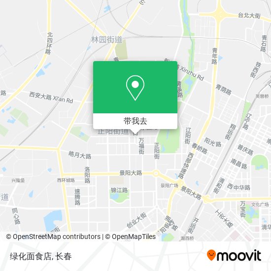 绿化面食店地图