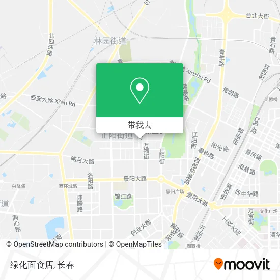 绿化面食店地图