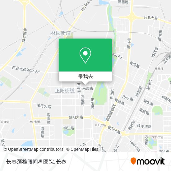 长春颈椎腰间盘医院地图