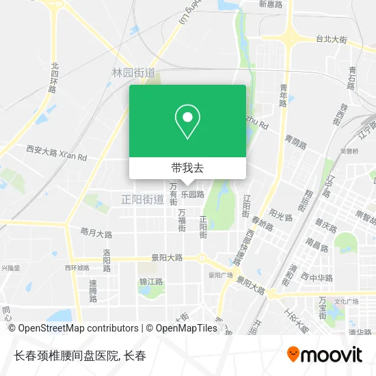 长春颈椎腰间盘医院地图