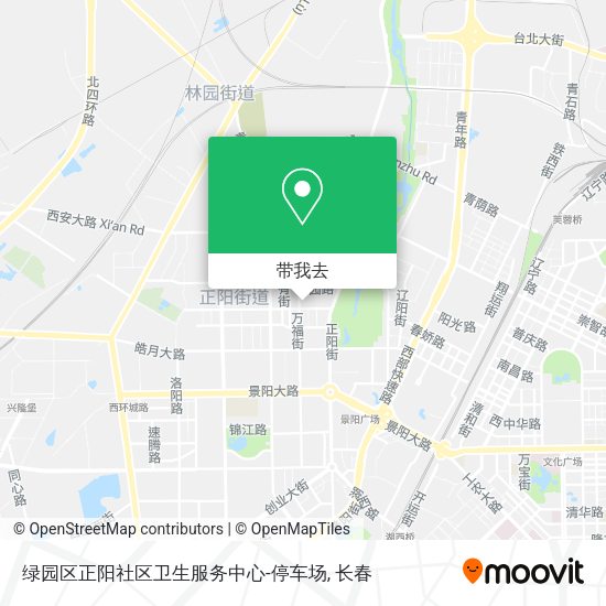 绿园区正阳社区卫生服务中心-停车场地图