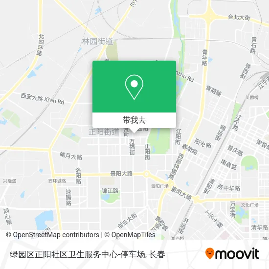 绿园区正阳社区卫生服务中心-停车场地图