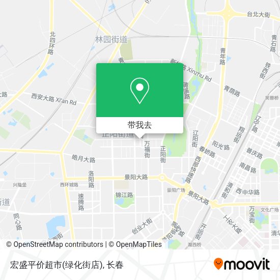 宏盛平价超市(绿化街店)地图