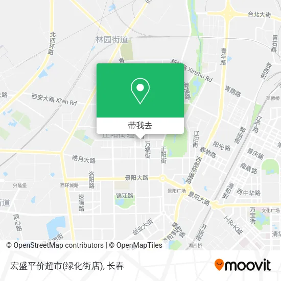 宏盛平价超市(绿化街店)地图