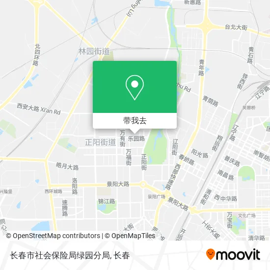 长春市社会保险局绿园分局地图