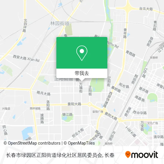 长春市绿园区正阳街道绿化社区居民委员会地图