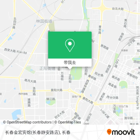 长春金宏宾馆(长春静安路店)地图