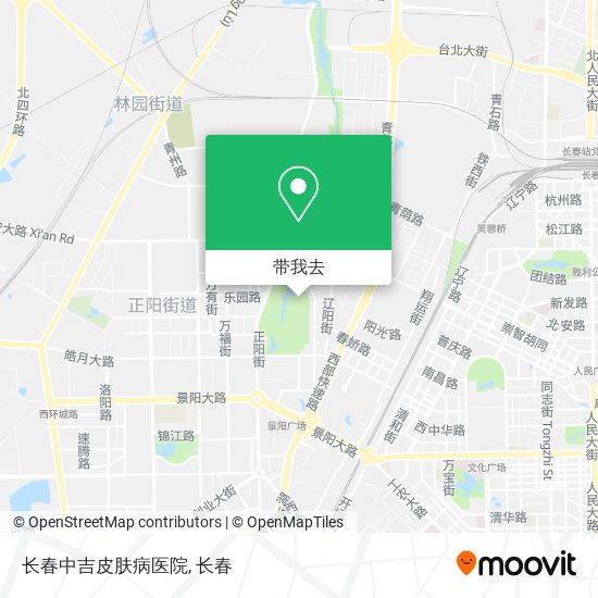 长春中吉皮肤病医院地图