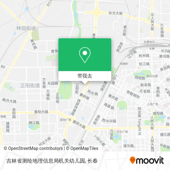 吉林省测绘地理信息局机关幼儿园地图